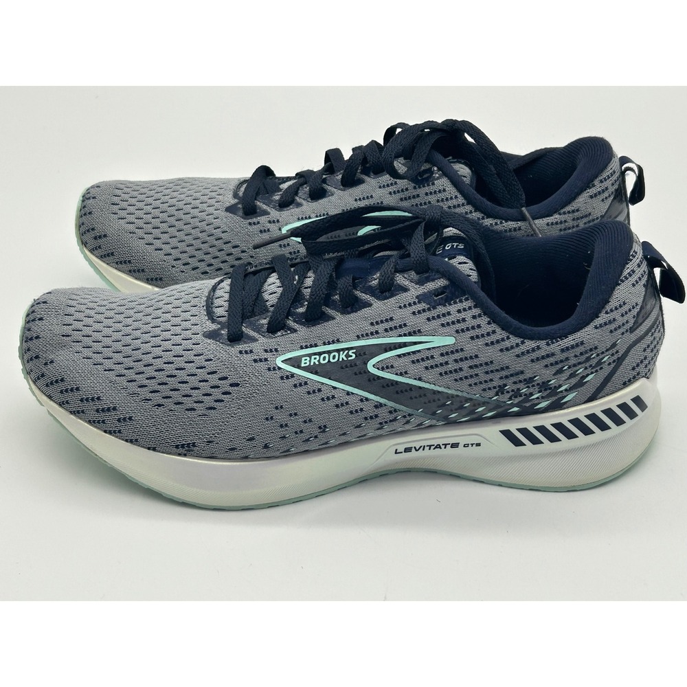 Brooks Levitate GTS 5 Womens Grey Navy Mint 1203591B024 Running shoe Athletic